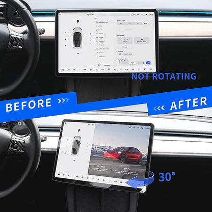 For Tesla Model 3 Y Screen Rotating Holder Center Console  GPS Navigation Control Touchscreen Rotation Stand Car