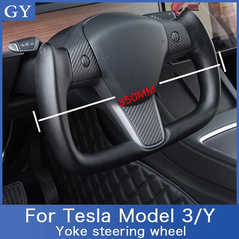 Yoke 350MM For Tesla Model Y model 3  Racing Customized Steering Wheel  2017 2018 2019 2021 2022