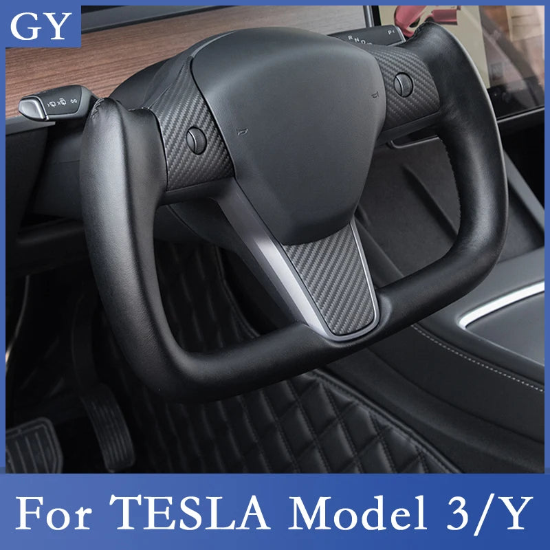 Yoke 350MM For Tesla Model Y model 3  Racing Customized Steering Wheel  2017 2018 2019 2021 2022