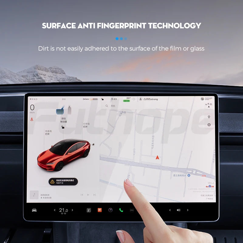 Glass Screen Protector For Tesla Model 3/Y 2021-2024