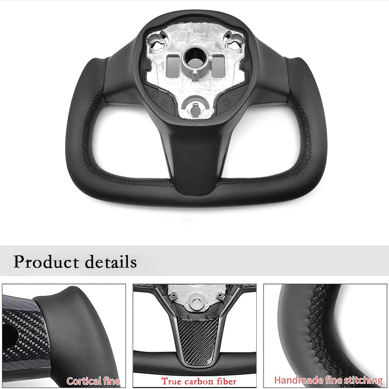 Yoke 350MM For Tesla Model Y model 3  Racing Customized Steering Wheel  2017 2018 2019 2021 2022